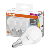 Osram 3db LED izzó Gömb E14 P45 5W = 40W 470lm 4000K semleges 300° OSRAM alap