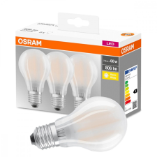 Osram 3dbLED izzó E27 A60 7W = 60W 806lm 2700K 300° izzószál OSRAM izzó