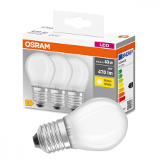 Osram 3PAK LED izzó E27 P45 4W = 40W 470lm 2700K Meleg 300° OSRAM izzó