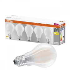 Osram 5PAK LED izzó E27 A60 7W = 60W 806lm 2700K 300° izzószál izzó