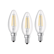 Osram Base Classic 4W E14 LED gyertya izzó filament - Meleg fehér (3db) izzó