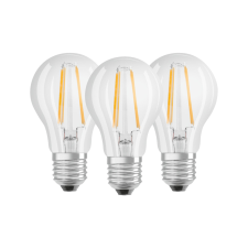 Osram Base E27 60 7W LED körte izzó - Hideg fehér (3 db) izzó