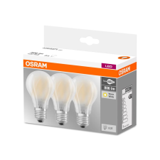 Osram BASE LED fényforrás E27 7W körte matt meleg fehér 3db (4058075819351) (4058075819351) izzó