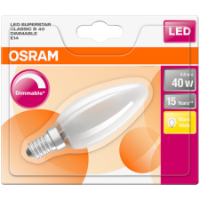 Osram LED FÉNYFORRÁS GYERTYA MATT E14 4,5W MELEG izzó