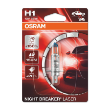 Osram night breaker laser izzó h1 12v/55w - x1 egyéb motorkerékpár alkatrész