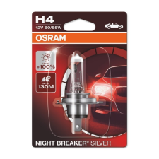 Osram Night Breaker Silver H4 12V 60/55W +100% autó izzó autó izzó, izzókészlet
