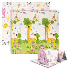 Összecsukható baba matrac inSPORTline Michlino 150x180x1,2 cm Vidám állatkák játszószőnyeg