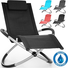  Összecsukható, dönthető nyugágy, szék  5 féle színben - Sun - Fekete kerti bútor