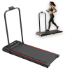  Összecsukható elektromos futópad távirányítóval — otthoni edzéshez, sétálópad 1-12 km/h sebességgel, 120 kg teherbírással, halk motorral, LCD kijelzővel, tablettartóval, ágy alá tehető kialakítás