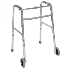  Összecsukható járókeret két kerékkel gyógyászati segédeszköz