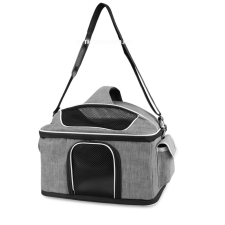  Összecsukható kisállat utazó táska oldalzsebekkel - 40x28cm szállítóbox, fekhely kutyáknak