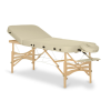  Összecsukható masszázságy HABYS® Gallo Plus Szín: bézs (#33) - Vinyl Flex, Váz mérete és színe: 200x76cm - világos bükkfa