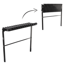  Összecsukható pad - fekete 86cm 62547 kerti bútor