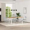  Összecsukható szék 8 pcs Szürke 48 x 43,5 x 81 cm Műbőr