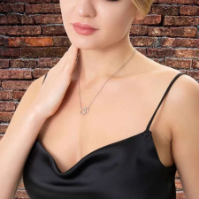  Összefonódó gyűrűk nyaklánc nyaklánc