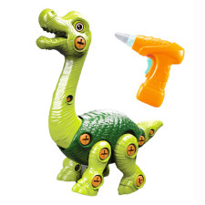 Összeszerelhető dinoszaurusz akkus csavarhúzóval barkácsolás, építés