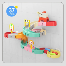  Összeszerelhető sínű csúszda és körhinta oktatási vízi játék fürdőszobai játék