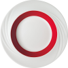 Ostatni SCHÖNWALD »Donna Senior« Mély tányér, ø 231 mm, piros