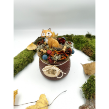  Őszi csuporban róka, áfonya dekoráció