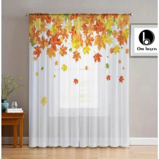 Őszi faleveles fényáteresztő függöny szett (2 db) – 132 × 213 cm AR282508-132 lakástextília