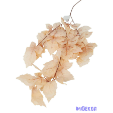  Őszi leveles ág 98 cm - Krém dekorációs kellék