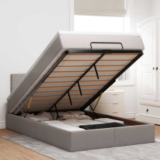  Oszmán ágykeret matraccal tópszín 120x200cm szövet ágy és ágykellék