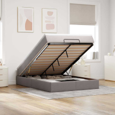  Oszmán ágykeret matraccal tópszín 140x190cm szövet ágy és ágykellék