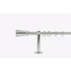 other 19 mm Ø Belgrad függönykarnis szett, 1 soros, inox, block tartóval (240 cm)