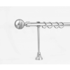 other 19 mm Ø Porto függönykarnis szett, 1 soros, nikkel-matt, nyitott tartóval (240 cm)