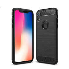OTT! APPLE iPhone Xr, OTT! CARBON mobiltok, Karbon mintás, Fekete tok és táska