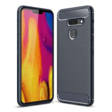 OTT! LG G8 ThinQ Dual kamerás, OTT! CARBON mobiltok, Karbon mintás, Sötétkék tok és táska