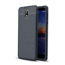 OTT! NOKIA 3.1, OTT! LEATHER mobiltok, Sötétkék tok és táska