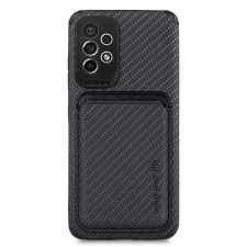 OTT! SAMSUNG Galaxy A33 5G (SM-A336), OTT! CARBON MAGNETIC CARD mobiltok, Fekete tok és táska