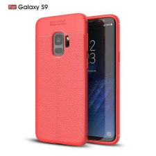 OTT! SAMSUNG SM-G960 Galaxy S9, OTT! LEATHER SERIES mobiltok, Piros tok és táska