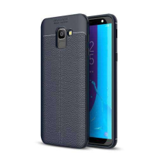 OTT! SAMSUNG SM-J600F Galaxy J6 (2018), OTT! LEATHER SERIES mobiltok, Kék tok és táska