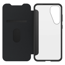 Otterbox React Series Folio oldalra nyitható tok Samsung Galaxy S25 Plus fekete-átlátszó tok és táska