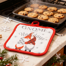 Otthon Karácsonyi kendő és edényfogó szett - manós GLO-59709 lakástextília