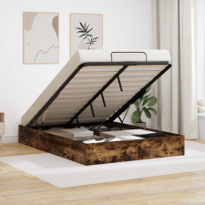  Ottomán Ágykeret Füstölt tölgy 193 x 120 x 25 cm Faforgácslap ágy és ágykellék