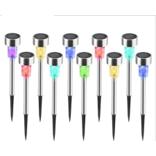 Outdoor Lights színes napelemes kerti lámpa 10 db kültéri világítás