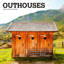 Outhouses 2025 12 X 24 Inch Monthly Square Wall Calendar Plastic-Free naptár, kalendárium