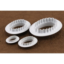 Ovális fondant kiszúró készlet - Kiváló tortadíszítéshez sütés és főzés