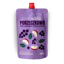 Owolovo 100% alma-feketeribizli gyümölcspüré 200g üdítő, ásványviz, gyümölcslé
