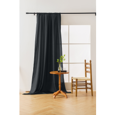OXFORD fekete függöny 140x250 cm Felfüggesztés: Hullámos sínszalag lakástextília
