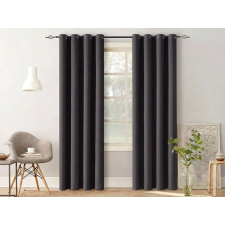  OXFORD LIGHT sötétszürke függöny 140x250 cm Felfüggesztés: Hullámos sínszalag lakástextília
