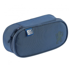  Oxford School bedobálós ovál tolltartó (1 klapnis) - farmerkék tolltartó