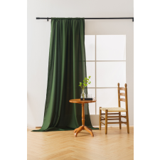 OXFORD sötétzöld függöny 140x250 cm Felfüggesztés: Fém gyűrűk lakástextília