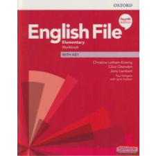 Oxford University Press ENGLISH FILE 4E ELEMENTARY WB +key nyelvkönyv, szótár