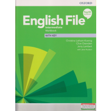 Oxford University Press English File Intermediate 4th Ed. Workbook with key nyelvkönyv, szótár