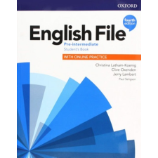 Oxford University Press English File Pre-Intermediate Student&#039;s Book with Online Practice 4th Edition nyelvkönyv, szótár