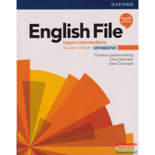Oxford University Press English File Upper-intermediate Student&#039;s Book with Digital Pack fourth edition nyelvkönyv, szótár